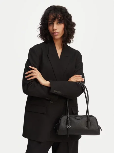 Calvin Klein Дамска чанта Quilted Nylon Ew Satchel черен