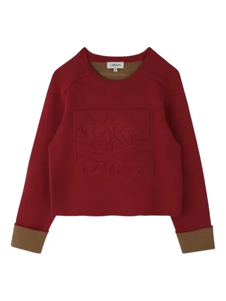 Bluza dziecięca Lanvin Enfant czerwona