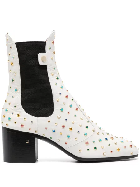 Botine Laurence Dacade din piele alb