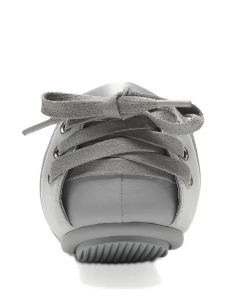 Balerini Acne Studios din satin gri