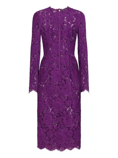 Rochie Dolce & Gabbana din dantelă de costum violet