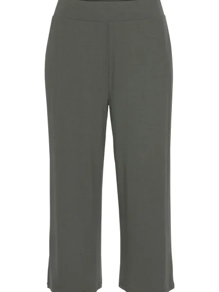 LASCANA Pantaloni de pijama închis verde