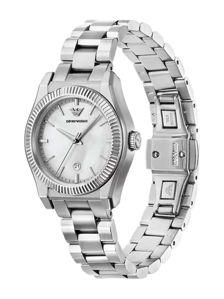 Emporio Armani Ceas analogic argintiu alb