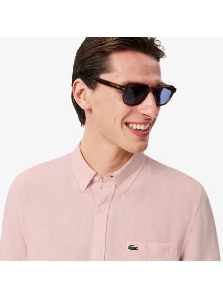 Lacoste Koszula Lniana różowa