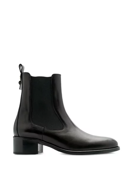 Botine chelsea Lottusse din piele negru