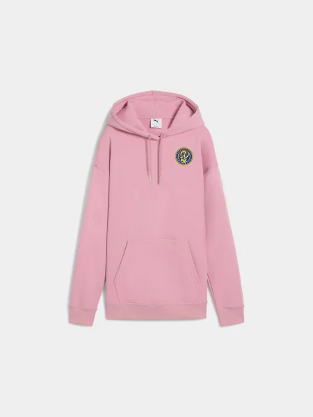 Худі PUMA Wardrobe Ess Relaxed Hoodie комбінований верх рожевий