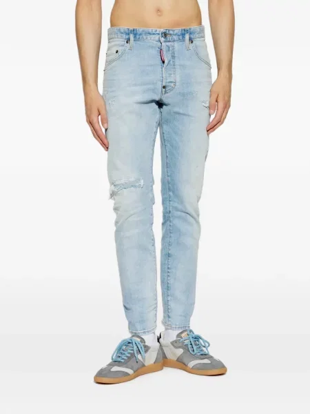 Blugi Dsquared2 zdrențuiți albastru