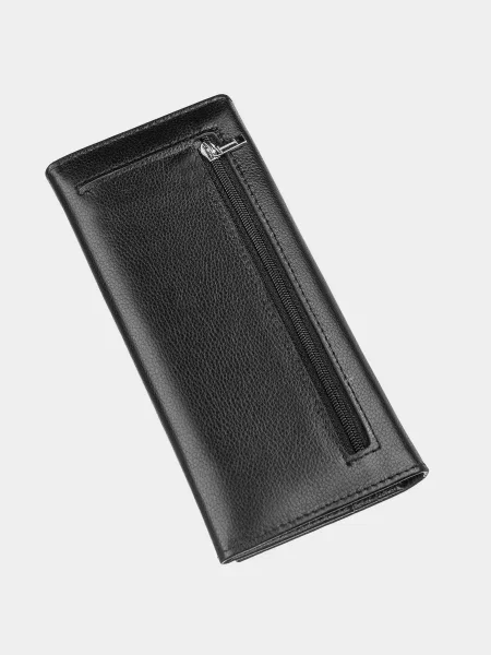 Кожаный кошелек St Leather Accessories черный