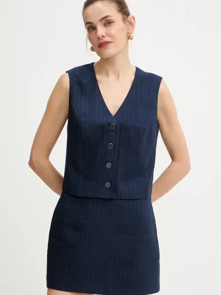 Жилет Guess однобортный синий