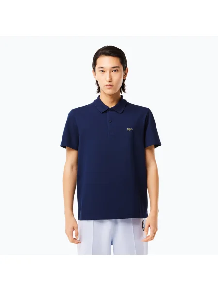 Férfi galléros póló Lacoste navy blue Polo kék