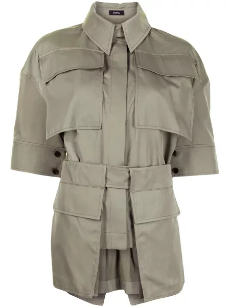 Koszula Goen.j z twillu zielona