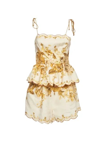 Pantaloni scurți Zimmermann cu model floral cu imagine