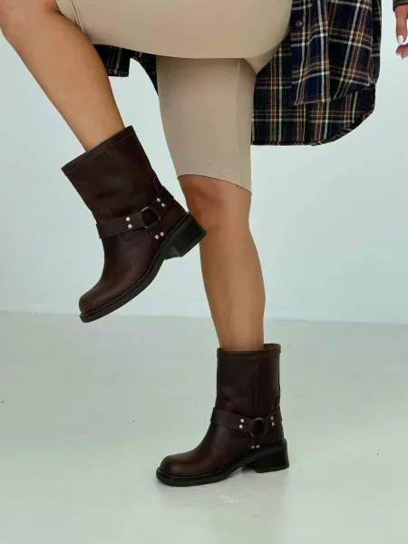 Шкіряні Черевики коричневий