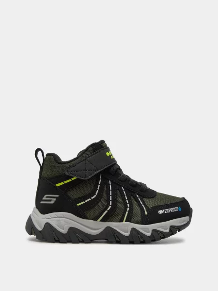 Дитячі Черевики аутдор Skechers RUGGED RANGER зелений/чорний штучна шкіра/текстиль чорні