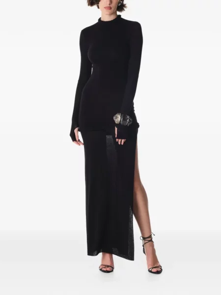 Rochie maxi Manuri de costum negru