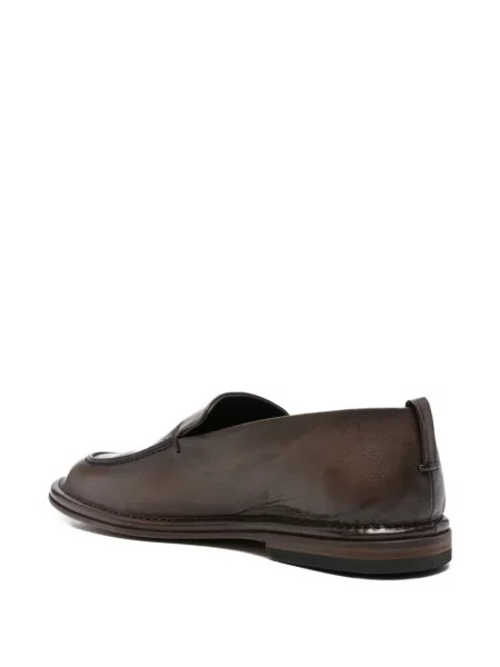 Pantofi loafer Pantanetti din piele maro