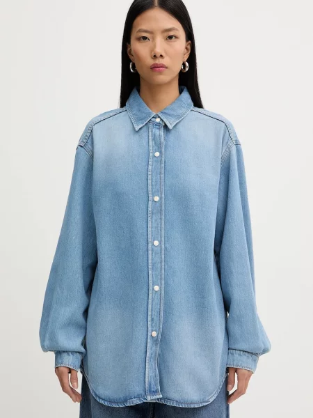 Marc O'Polo cămașă cu guler clasic relaxed albastru