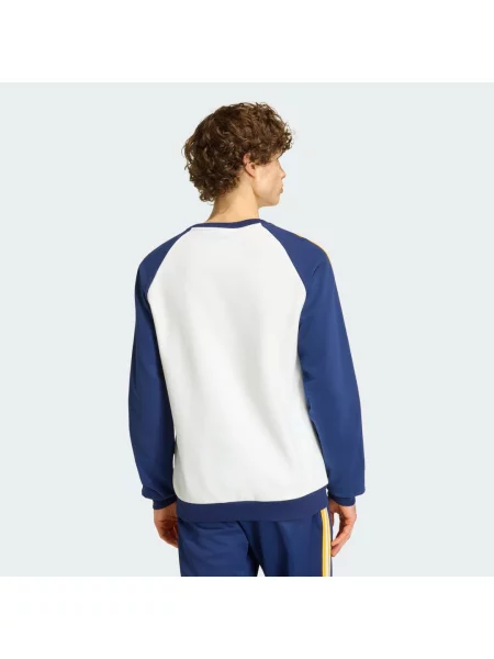 Mikina Real Madrid Originals Crew Sweat bílá