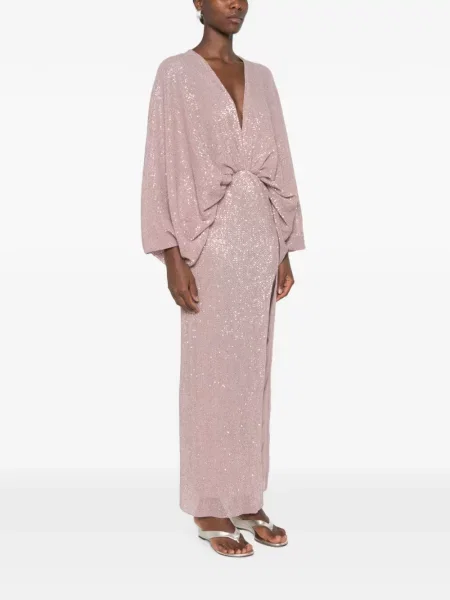 Rochie maxi L'idée cu paiete roz