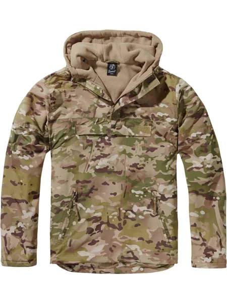 Brandit Geacă de primăvară-toamnă oliv / gri kaki negru