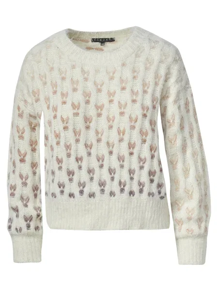 KOROSHI Pulover maro deschis / murdar alb