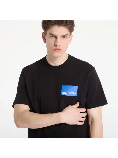 T-shirt Karl Lagerfeld Jeans Reg Ss Box Logo Tee Black M μαύρο