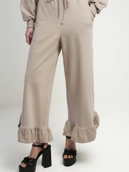 BIZUU pantaloni de trening pentru femei din cu bej