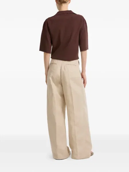 Pantaloni palazzo Yves Salomon plisat