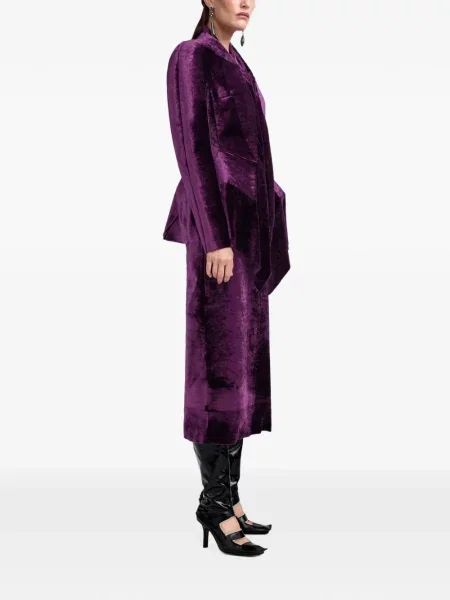 Geacă Maison Margiela de catifea violet