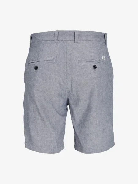 JACK & JONES Chino nohavice ACE SUMMER melírovaná modrá