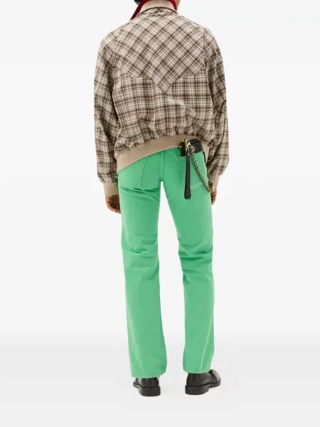 Дънки straight leg Versace зелено