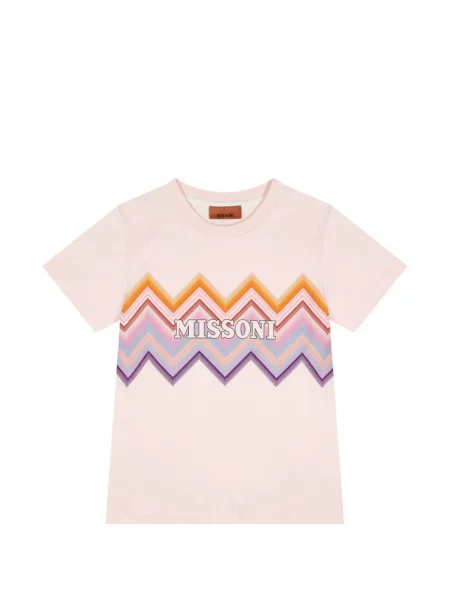 Koszulka dziecięca Missoni różowa