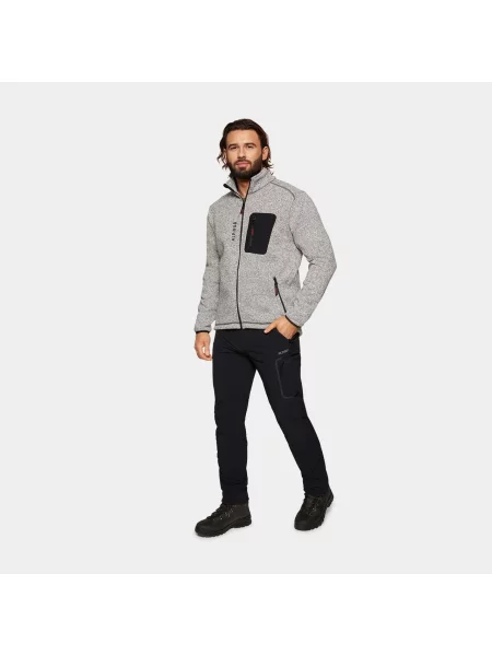 Bluza trekkingowa polarowa Alpinus Svene szara