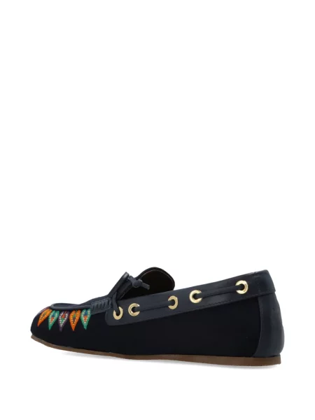 Sneakerși Etro cu broderie albastru