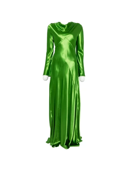 Lung rochie Erika Cavallini drapată verde