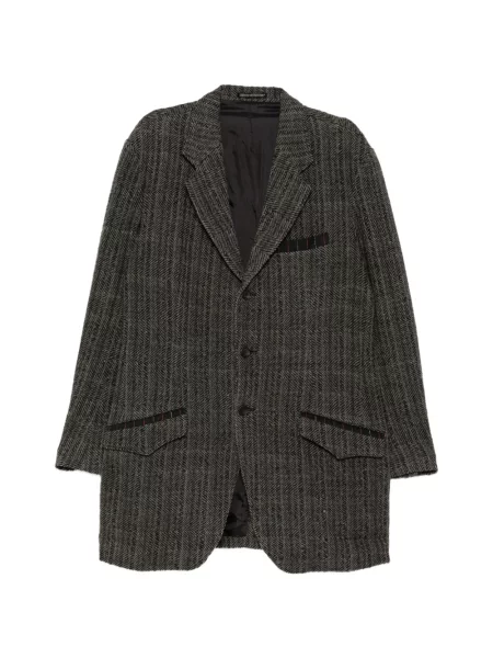 Sacou Yohji Yamamoto cu model herringbone gri