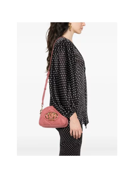 Torebka Love Moschino z nadrukiem różowa