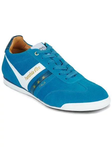 Pantofi Pantofola D'oro din piele de căprioară albastru