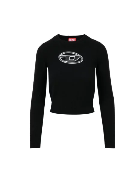 Sweter Diesel wełniany czarny