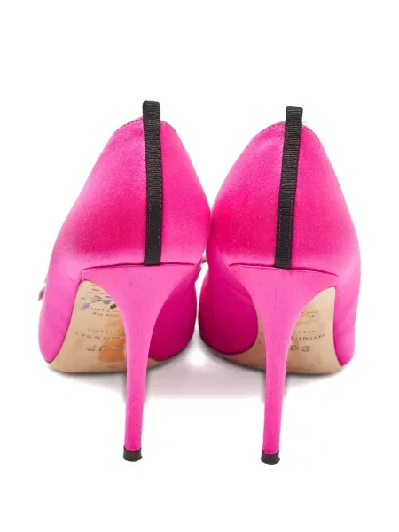 Saténové lodičky Sjp By Sarah Jessica Parker s mašlí růžové