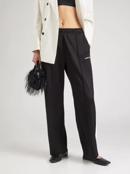 GUESS JEANS Pantaloni / alb negru