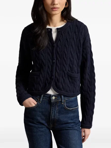 Велурени бягане с яка чорапи Polo Ralph Lauren синьо