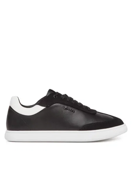 Calvin Klein Sneakersy Cupsole Lace Up Lth Sue Mix černá