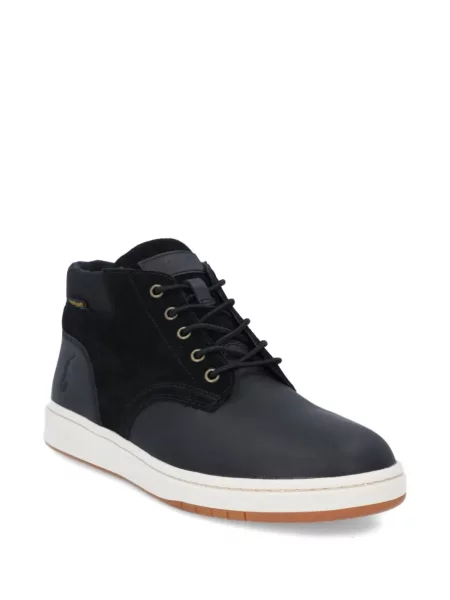 Cizme scurte Polo Ralph Lauren din piele negru
