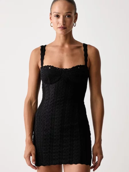 Charo Ruiz Ibiza rochie cu Danira negru