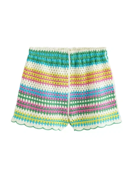 Next Pantaloni deschis / verde smarald / verde deschis / portocaliu bej