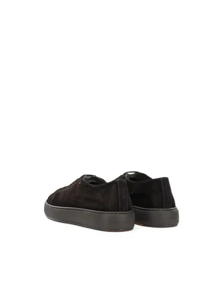 Sneakersy Santoni skórzane brązowe