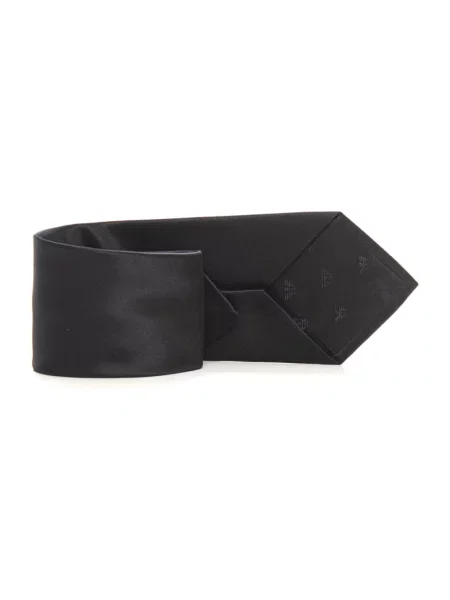 Jedwabny krawat Emporio Armani czarny