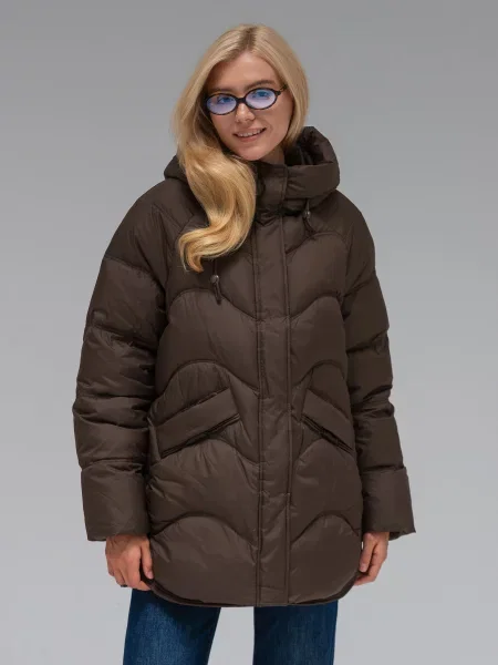 Зимова куртка VIVA WEAR коричневий