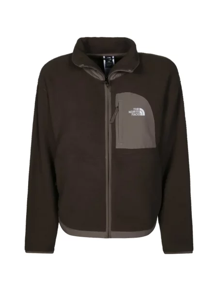 Geacă bomber The North Face din fleece maro